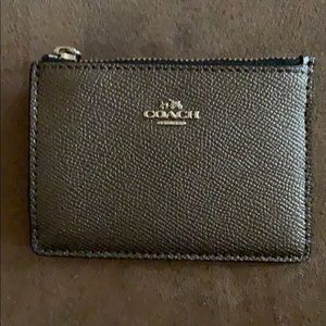 Sliver coach card wallet